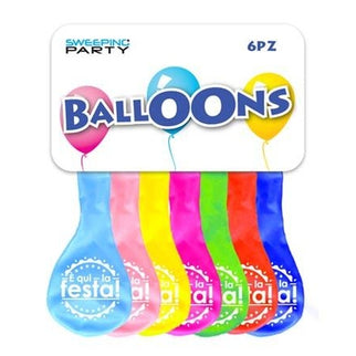 PALLONCINI E' QUI LA FESTA ASSORTITO 6PZ