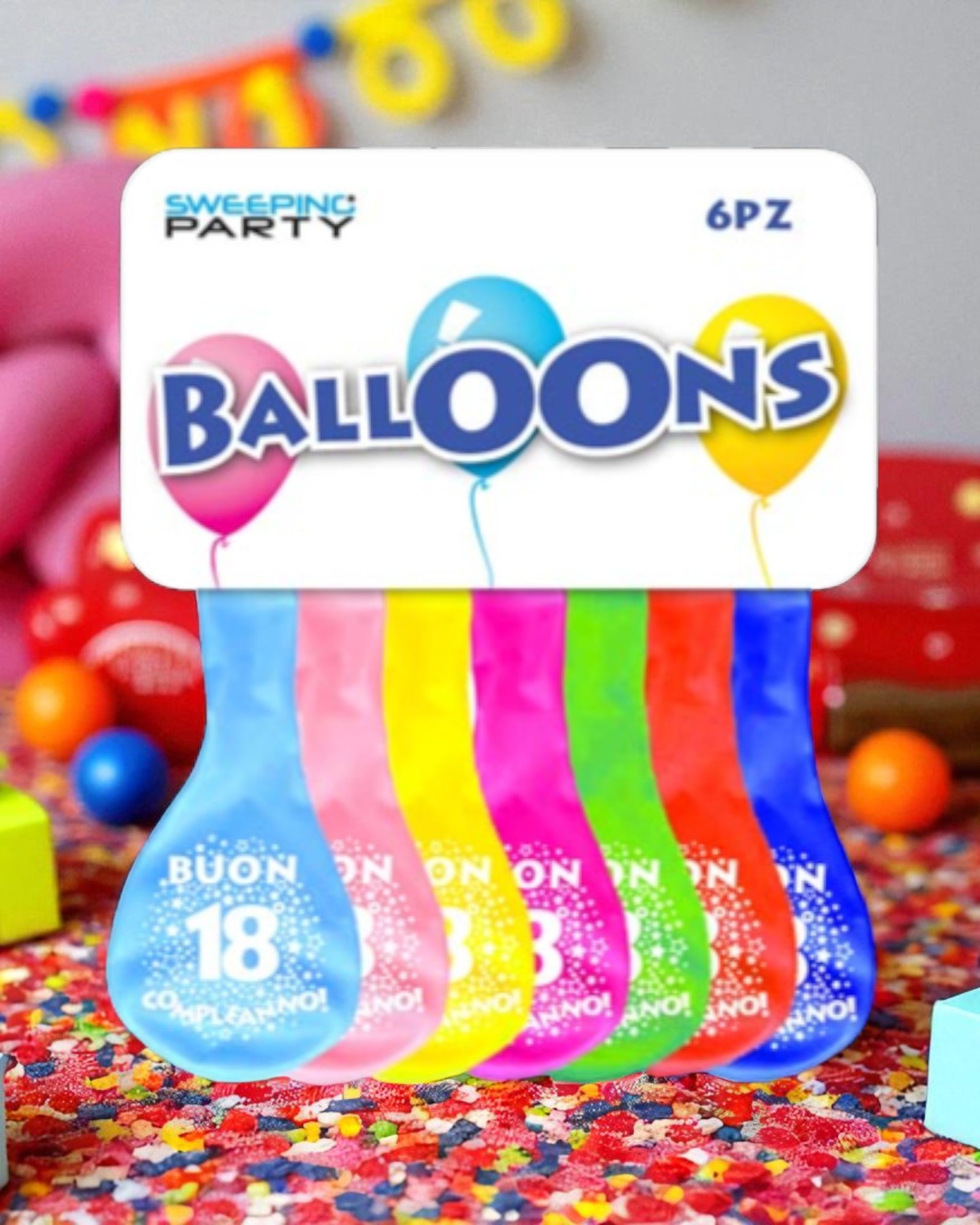 PALLONCINI I MIEI 18 ANNI 6PZ