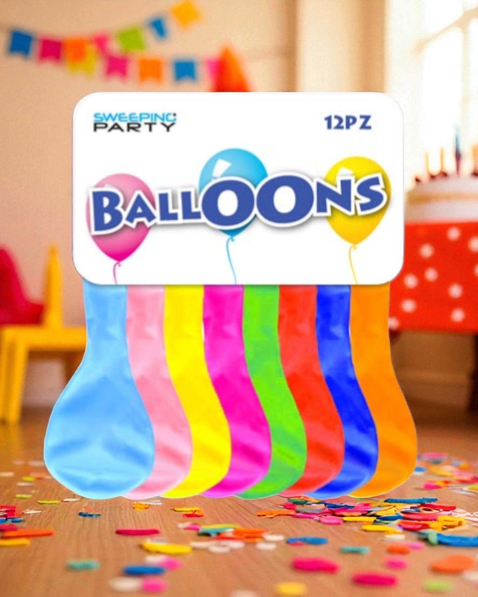 PALLONCINI MULTICOLORE 12PZ