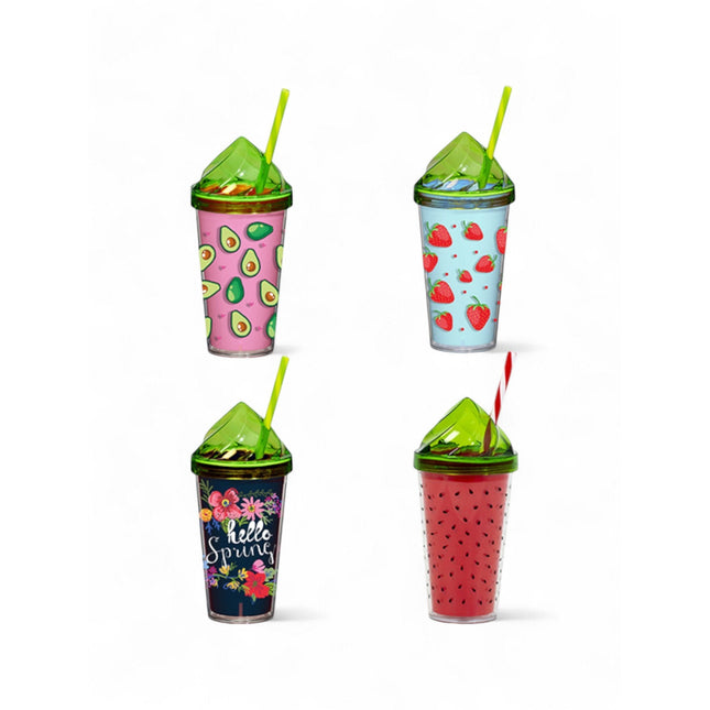 BICCHIERE CON CANNUCCIA 540ML - Willy Be Smart