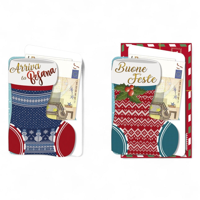 BIGLIETTO PORTASOLDI CALZA - Willy Be Smart