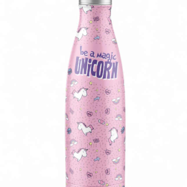 BORRACCIA IN ACCIAIO UNICORN 500ML - Willy Be Smart