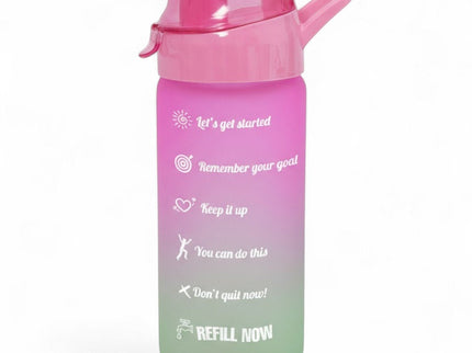 BORRACCIA VETRO ROSA VERDE 500ML - Willy Be Smart