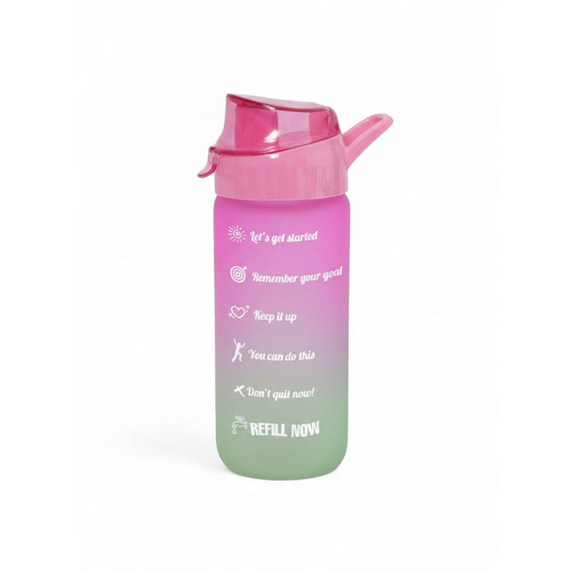 BORRACCIA VETRO ROSA VERDE 500ML - Willy Be Smart