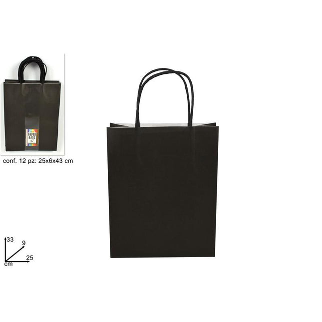 BUSTA REGALO CARTA NERA - Willy Be Smart