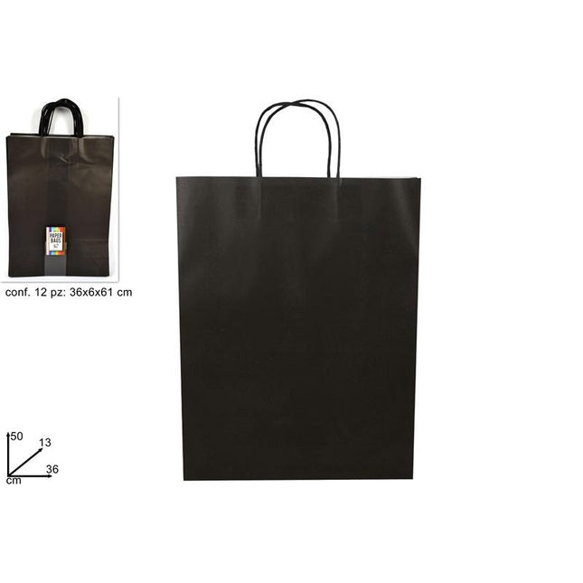 BUSTA REGALO CARTA NERA - Willy Be Smart