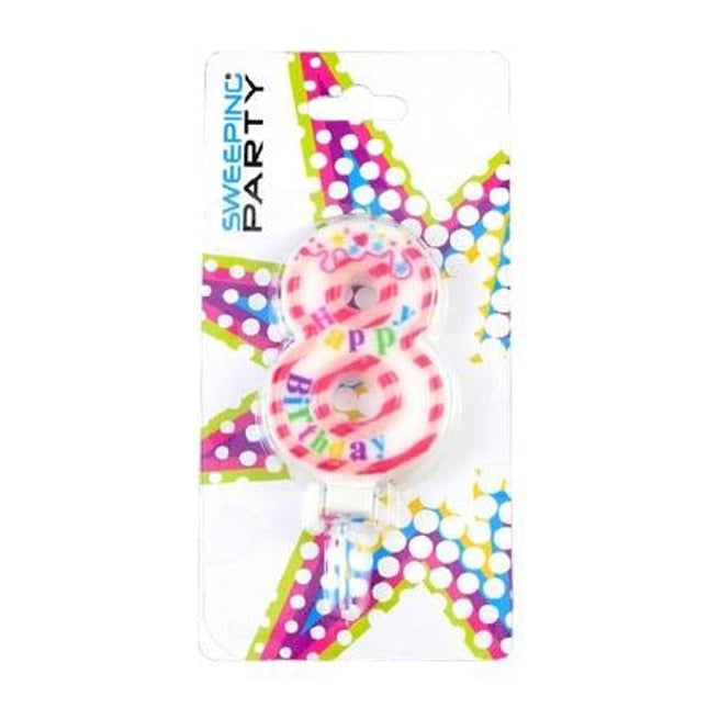 CANDELINA HAPPY BIRTHDAY N.8 - Willy Be Smart