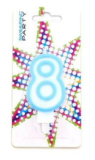 CANDELINA NR.8 CELESTE - Willy Be Smart