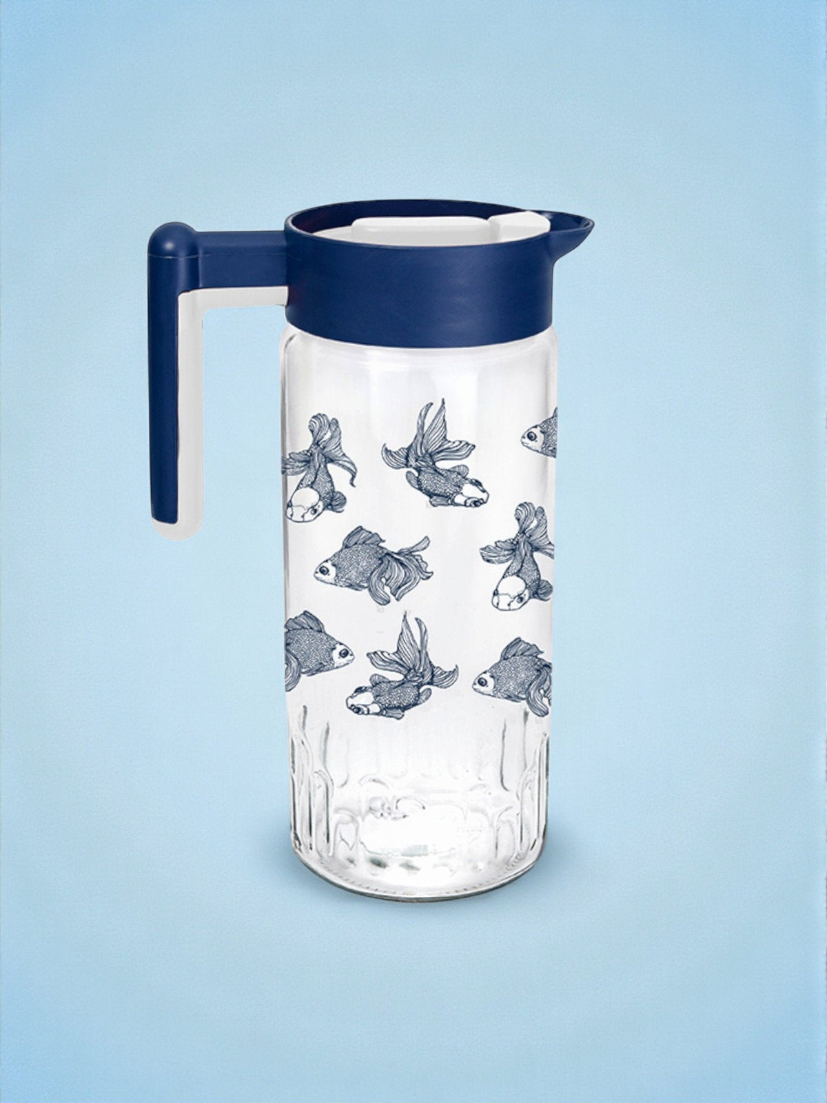 CARAFFA VETRO FISHES 1,50LT - Willy Be Smart