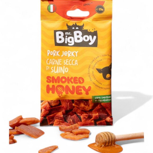 CARNE SECCA DI MAIALE SMOKED HONEY 25G - Willy Be Smart
