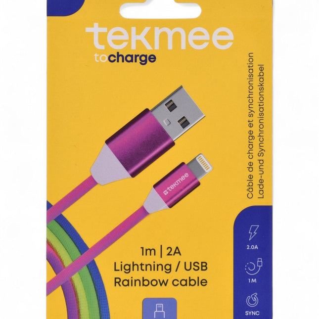 CAVO IPHONE RAINBOW - Willy Be Smart