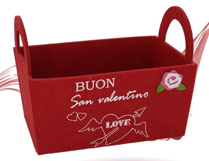 CESTINO FELTRO SAN VALENTINO - Willy Be Smart