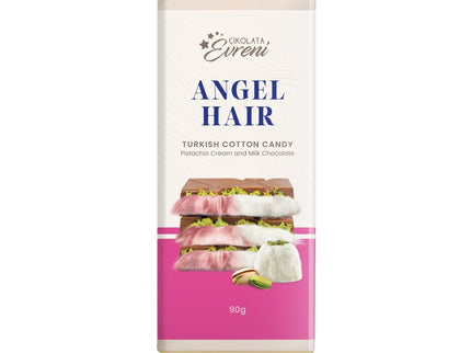 EURENI ANGEL HAIR CIOCCOLATA AL LATTE COTTON CANDY E CREAM 90 GR. - Willy Be Smart