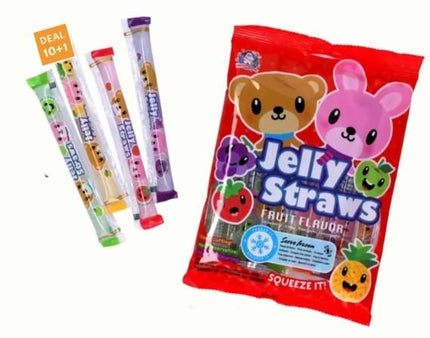 JELLY STRAW BEAR AND BUNNY 300 GR. - Willy Be Smart