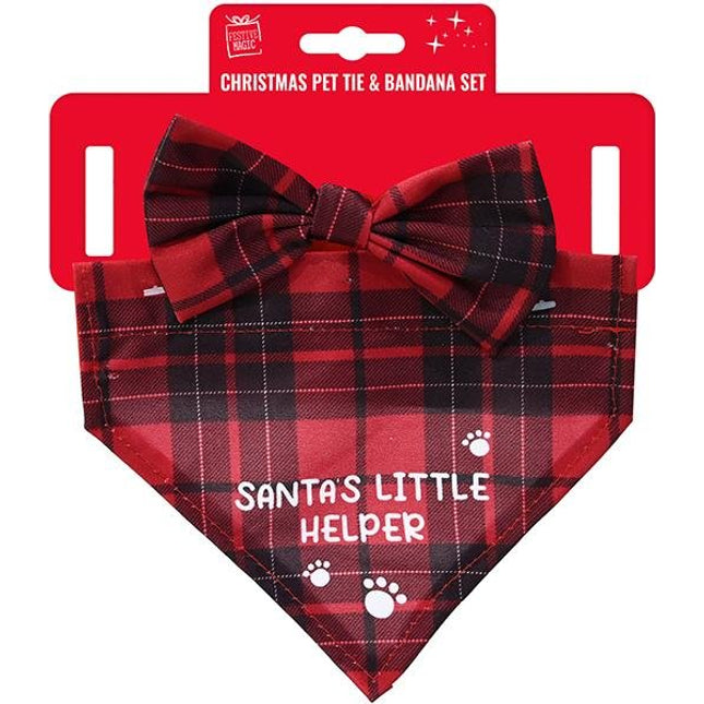 KIT BANDANA PAPILLON PETS SMALL XMAS - Willy Be Smart