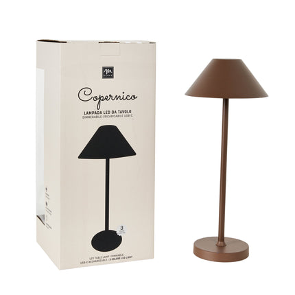 LAMPADA RICARICABILE DIMERABILE DA TAVOLO CON LUCE LED - Willy Be Smart