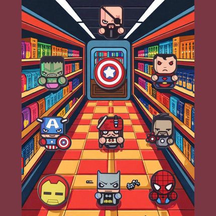 MAGNETE PER FRIGO SUPEREROI - Willy Be Smart