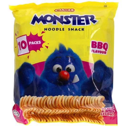 MAMEE MONSTER NOODLE SNACK BBQ 25 GR. - Willy Be Smart
