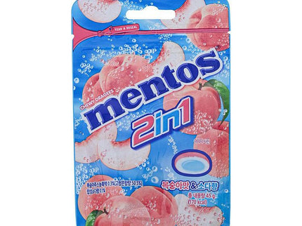 MENTOS 2 IN 1 PEACH SODA - Willy Be Smart