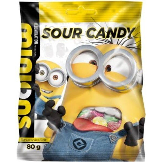 MINIONS SOUR CANDY FRUIT TASTE 80G - Willy Be Smart