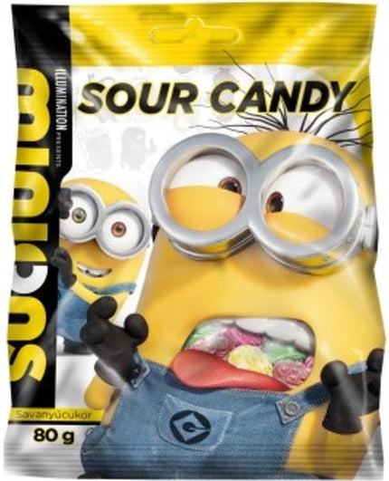 MINIONS SOUR CANDY FRUIT TASTE 80G - Willy Be Smart