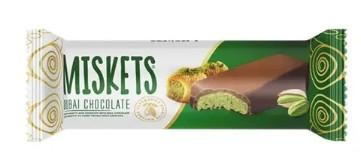 MISKETS DUBAI MILK PISTACHIO CHOCOLATE 25 GR. - Willy Be Smart