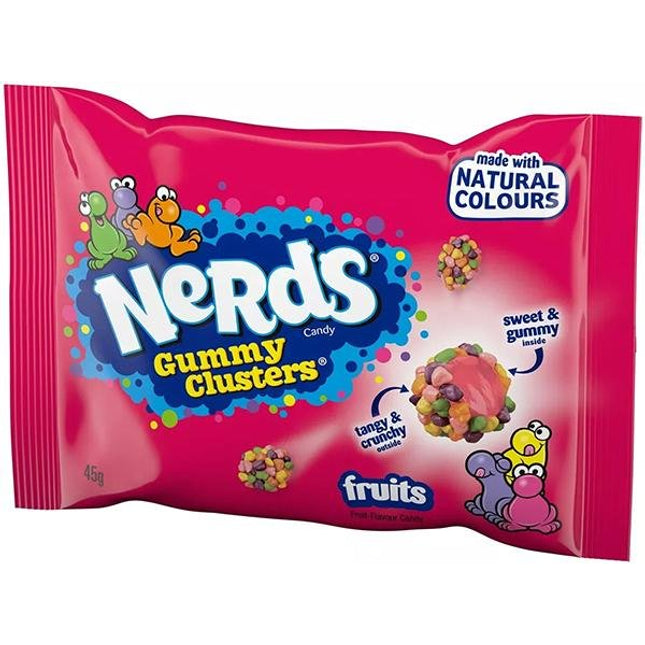 NERDS GUMMY CLUSTER FRUITS 45 GR. - Willy Be Smart