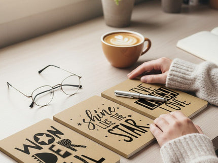 NOTEBOOK A5 BLACK IN BLACK - Willy Be Smart