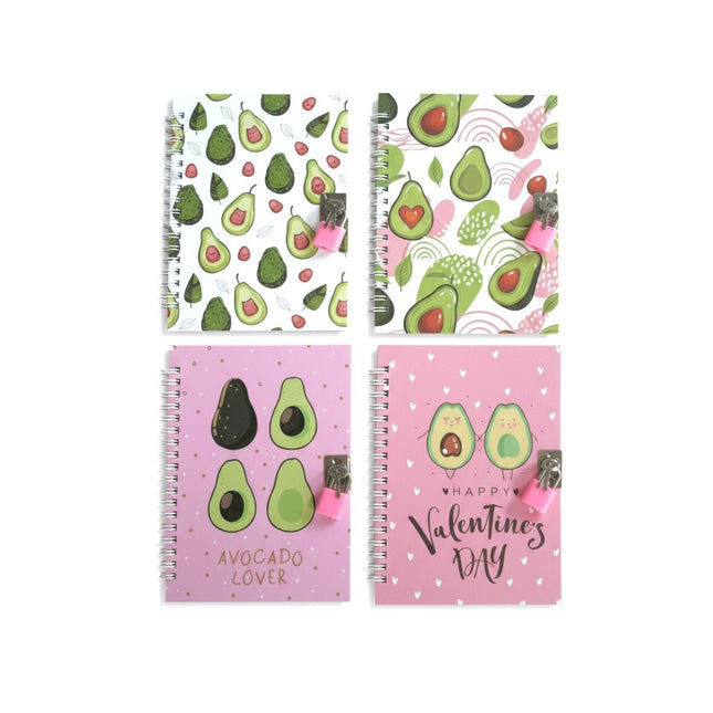 NOTEBOOK AVOCADO CON LUCCHETTO - Willy Be Smart