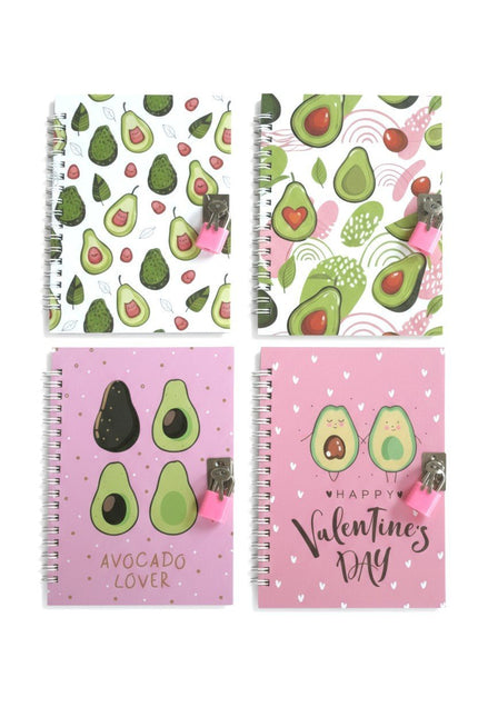 NOTEBOOK AVOCADO CON LUCCHETTO - Willy Be Smart
