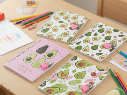 NOTEBOOK AVOCADO CON LUCCHETTO - Willy Be Smart