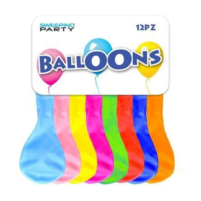 PALLONCINI MULTICOLORE 12PZ - Willy Be Smart