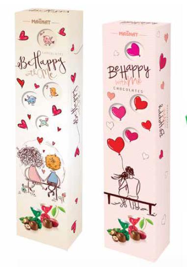 SCATOLA CIOCCOLATINI BE HAPPY - Willy Be Smart