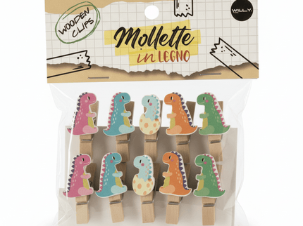 SET 10 MOLLETTE LEGNO TREX - Willy Be Smart