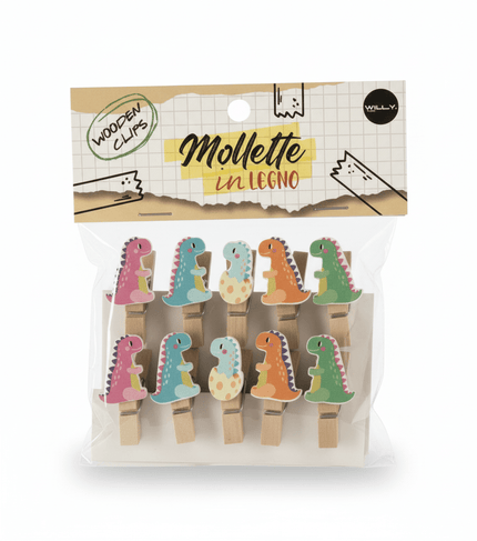 SET 10 MOLLETTE LEGNO TREX - Willy Be Smart