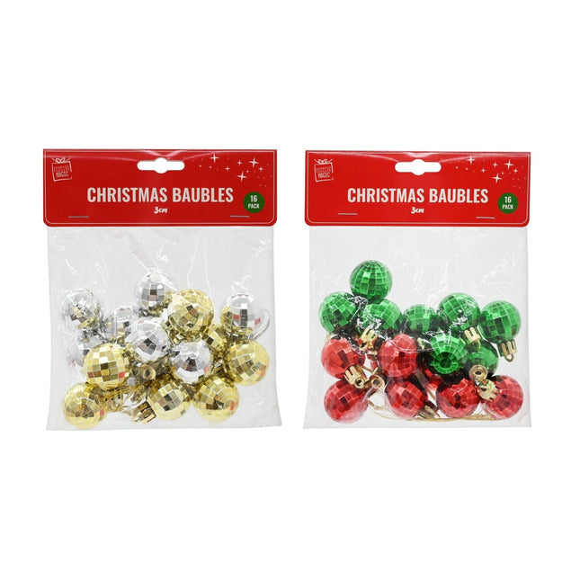 SET 16 PALLINE ALBERO XMAS - Willy Be Smart