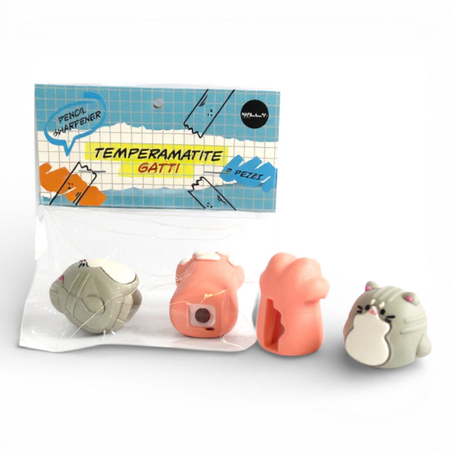 SET 2 APPUNTALAPIS GATTO - Willy Be Smart