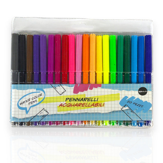 SET 20 PENNARELLI AD ACQUA - Willy Be Smart