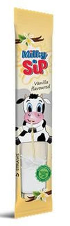 SET 5 CANNUCCE AROMATIZZATE VANIGLIA 30 GR. MILKY SIP - Willy Be Smart