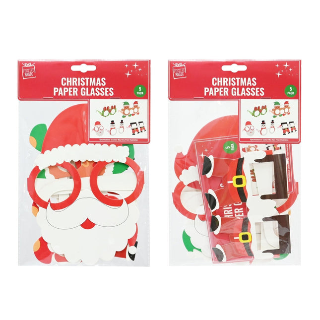 SET 5 OCCHIALI PARTY XMAS - Willy Be Smart