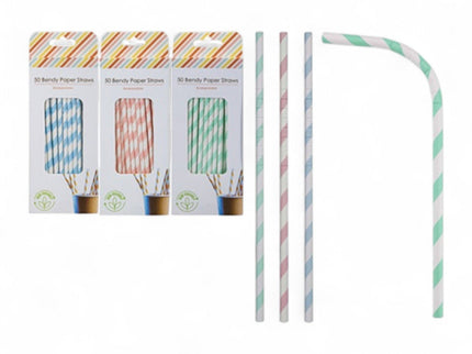 SET 50 CANNUCCE BIBITA IN CARTA - Willy Be Smart