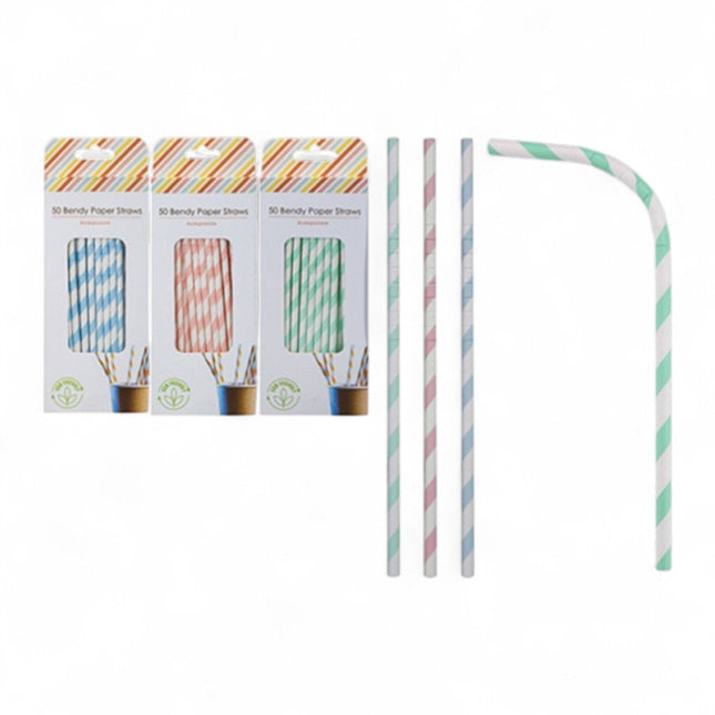 SET 50 CANNUCCE BIBITA IN CARTA - Willy Be Smart