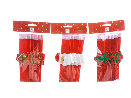 SET 6 PORTATOVAGLIOLI PANNOLENCI XMAS - Willy Be Smart