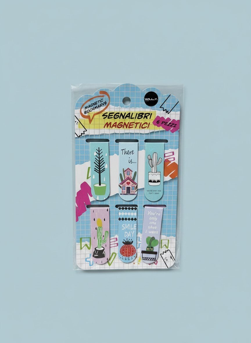 SET 6 SEGNALIBRO CACTUS - Willy Be Smart