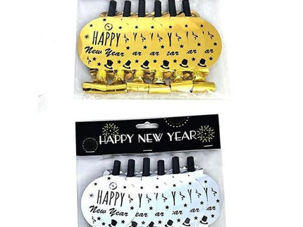 SET 6 TROMBETTE PARTY HAPPY NEW YEAR - Willy Be Smart