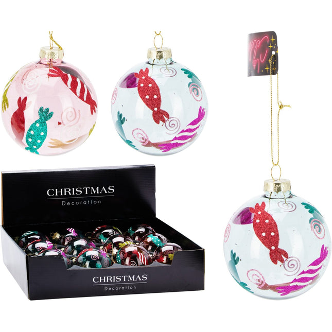 SFERA VETRO 80MM CANDY - Willy Be Smart