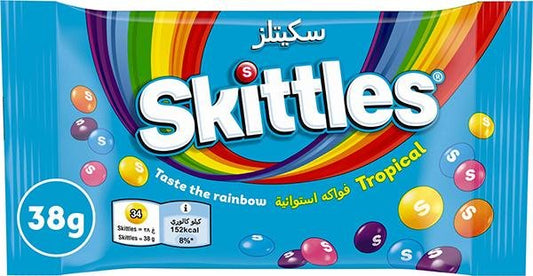 SKITTLES TROPICAL 38 GR. - Willy Be Smart