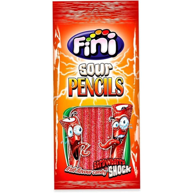 SOUR PENCIL FRAGOLA 90 GR. - Willy Be Smart