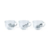 TAZZA DECORATA VETRO 400 ml.