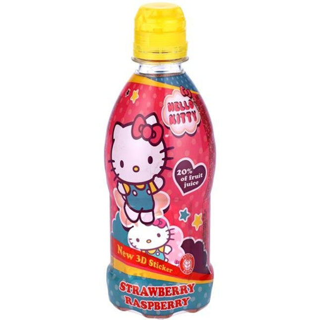 VITAMIZU HELLO KITTY STRAWBERRY RASPBERRY DRINK 350ML - Willy Be Smart